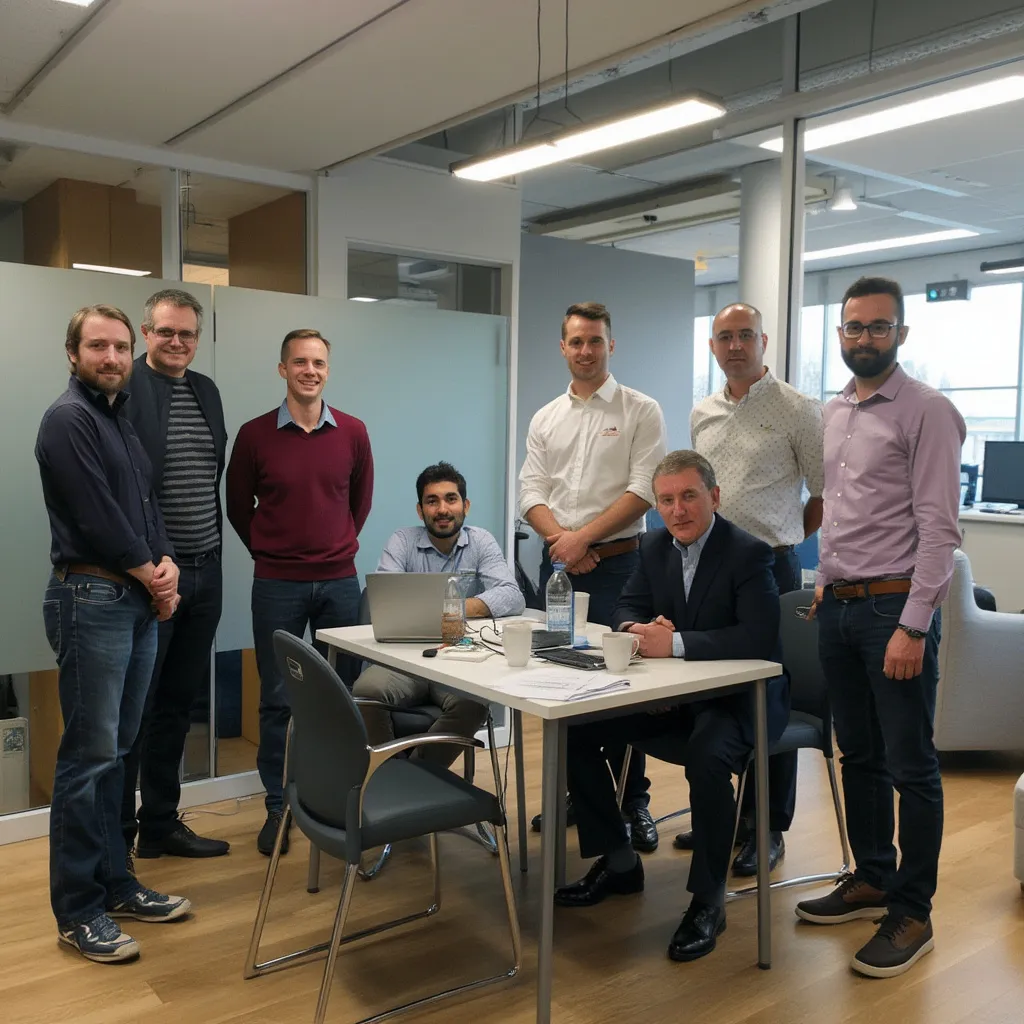 Equipo trabajando en proyectos de inversión